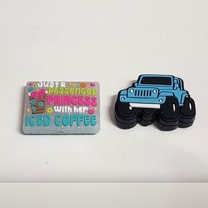 Beads Jeep Iced Coffee Crafts Badge Hair Keychain Magnet Clip Bag Clip Princess
